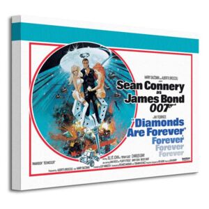 Obraz na plátne James Bond (Diamonds Are Forever - Circle) 40x30 WDC92012