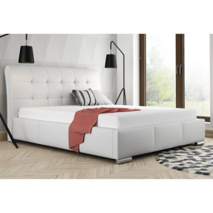 Čalúnená posteľ BERAM + matrac DE LUX, 200x200, madryt 128