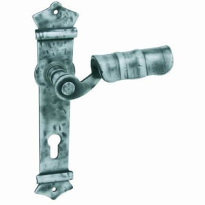 Dverové kovanie MP Urban (KOVANÁ ŠEDÁ) - PZ kľučka-kľučka otvor na cylindrickú vložku/KOVANÉ
