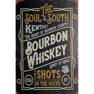 Retro Cedule Ceduľa Bourbon Whiskey