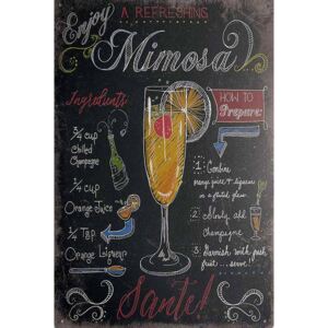Retro Cedule Ceduľa Cocktail Mimosa