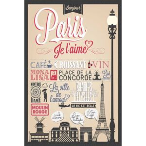Retro Cedule Ceduľa Paris - Pariž