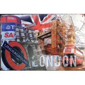 Ceduľa Londýn 30cm x 20cm Plechová tabuľa