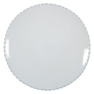 Biely kameninový dezertný tanier Costa Nova Pearl, ⌀ 23 cm