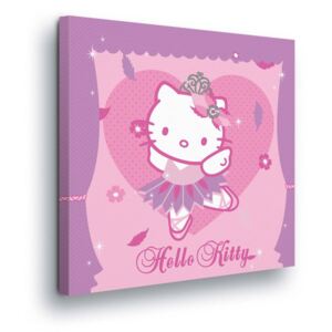 Obraz na plátne - Purple Dancer Hello Kitty 40x40 cm