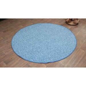 MAXMAX Okrúhly koberec SUPERSTAR - modrý