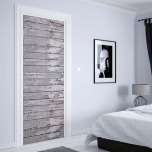 GLIX Fototapeta na dvere - Worn Rustic Wood Plank Texture