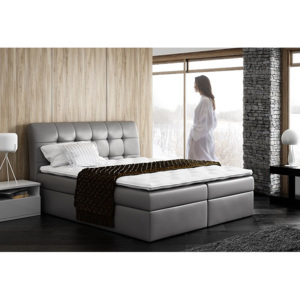 Čalúnená posteľ AMIGO + topper, 200x200, madryt 190