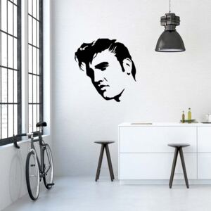 GLIX Elvis - samolepka na stenu Čierna 50 x 50 cm