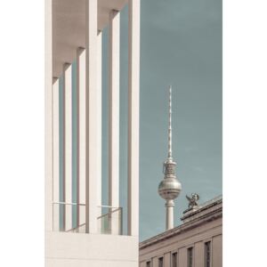 BERLIN Television Tower & Museum Island | urban vintage style, (85 x 128 cm)