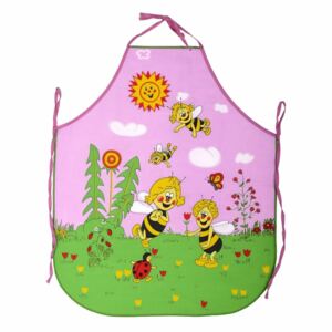 Forbyt Detská zástera Včielky ružová, 50 x 64 cm