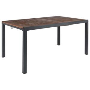 FLORABEST® Rozkladací záhradný stôl, hnedý, 150–200 x 90 x 74 cm (100320927)