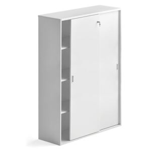 Kancelárska skriňa s posuvnými dverami Modulus XL, 1600x1200 mm, biela