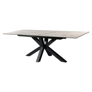 Jedálenský stôl EVERLASTING 180-225 cm - biela, sivá