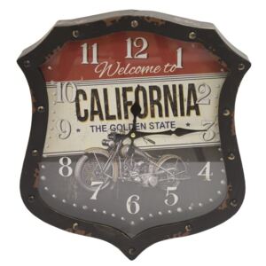 ArtPol Vintage kovové nástenné hodiny "California" 40x36,5x6,5, 100611 AP