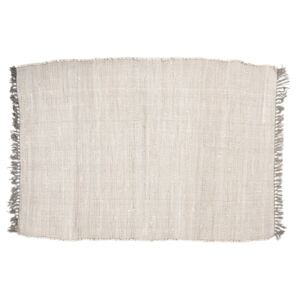 Béžový bavlnený koberec so strapcami - 90 * 140 cm