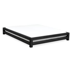 Benlemi Dvojlôžková posteľ Japa 160x200 cm Farba: Čierna