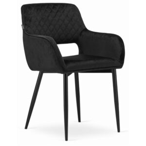 AMALFI stolička - čierny zamat