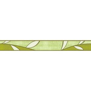 Samolepiace bordúra D 58-004-2, rozmer 5 m x 5,8 cm, lístky zelené, IMPOL TRADE