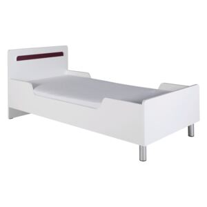 JR Jednolôžková posteľ Kala 200x90 cm Farba: Biela/fialová