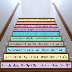 Nálepka na schody - Matematické vzorce II