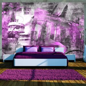 Bimago Fototapeta - Berlin - purple collage 350x245 cm