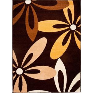 Kusový koberec eko Velké kvety 2 hnedý, Velikosti 60x100cm