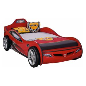 Detská posteľ auto SUPER 90x190cm - červená