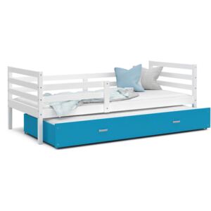 GL Detská posteľ Racek P2 s prístelkou Farba: Modrá, Rozmer: 190x80