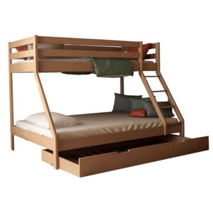 MF Poschodová posteľ s rozšíreným lôžkom Mikael 140x200 + prístelka