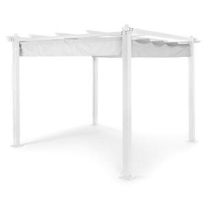 Blumfeldt Pantheon, pergola, hliníkové hranaté rúrky, 3x3 m, 4 rohové stĺpy, vodeodolná