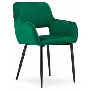 AMALFI stolička - zelený zamat