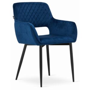 AMALFI stolička - modrý zamat