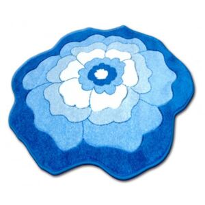 Detský kusový koberec Kvietok modrý kruh, Velikosti 100cm