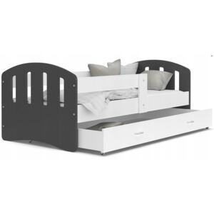 GL Detská posteľ Šťastie 200x90 Farba: Sivá