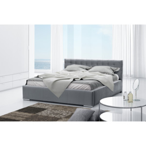 Čalúnená posteľ STEIN + matrac DE LUX, 180x200, madryt 128