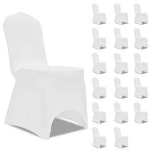 Návleky na stoličku biele 18 ks naťahovacie