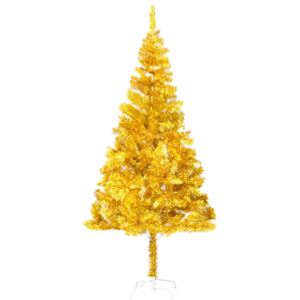 Umelý vianočný stromček s podstavcom zlatý 180 cm PET