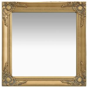 Nástenné zrkadlo v barokovom štýle 60x60 cm zlaté