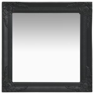 Nástenné zrkadlo v barokovom štýle 60x60 cm čierne