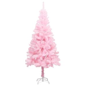 Umelý vianočný stromček s podstavcom ružový 150 cm PVC