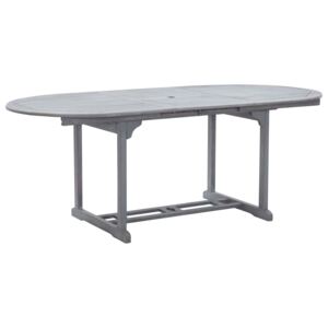 Záhradný stôl, sivý 200x100x74 cm, akáciový masív