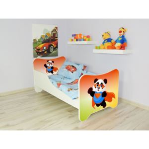 Detská posteľ s obrázkom 140x70 - Panda (Detská posteľ Panda 140x70 bez úložného priestoru)