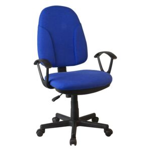 Tempo Kondela Kancelárska stolička, modrá látka, DEVRI