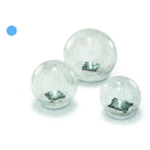 Esotec Solárna sklenená guľa Esotec Crackle Balls 102082 - balenie 3 kusov