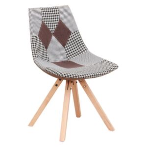 Tempo Kondela Dizajnová stolička, látka patchwork, PEPITO NEW TYP 10