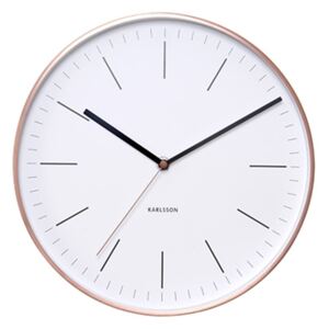 Karlsson Nástenné hodiny - Karlsson Minimal White, OE 27,5 cm