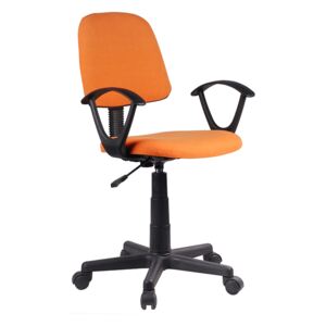 Tempo Kondela Kancelárska stolička, oranžová/čierna, TAMSON
