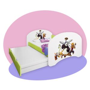 OR Hobby lemon 180x90 detská posteľ s prístelkou P2 - rozprávky Motív: 18 - Kung Fu Panda II