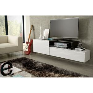 CAMA MEBLE Závesný televízny stolík SIGMA 3 Farba: biela/čierna
